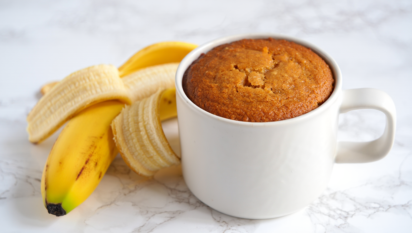 1-Minute Banana Bread Mug Cake