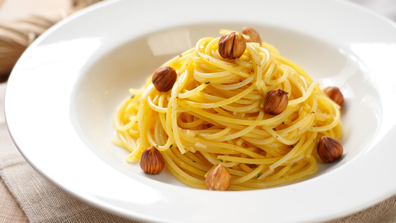 Aglio e Olio with Hazelnuts alla Fremont