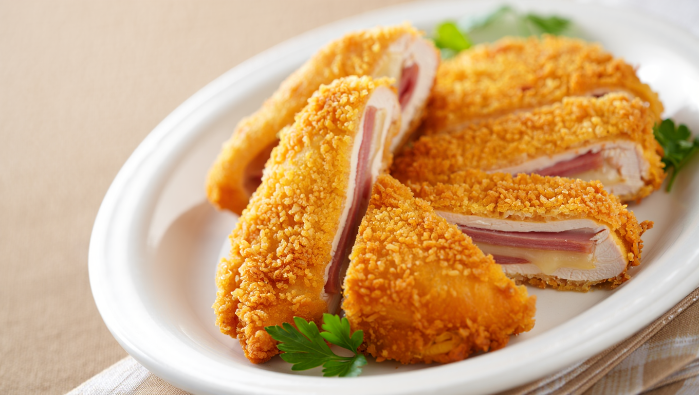Air-Fried Chicken Cordon Bleu