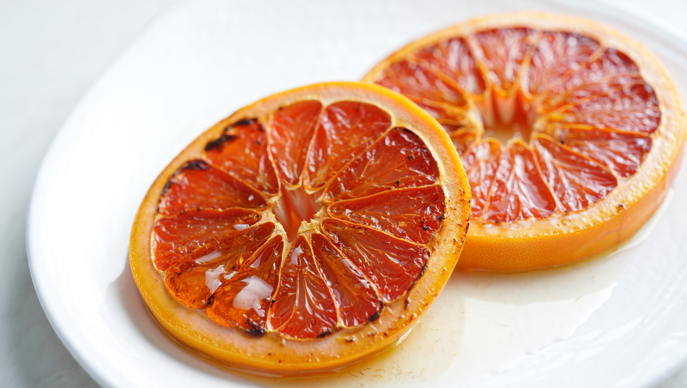 Air Fryer Caramelized Grapefruit