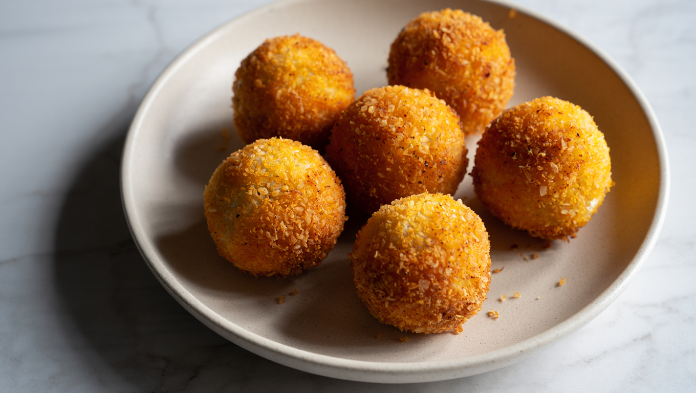 Air Fryer Crispy Mac and Cheese Balls