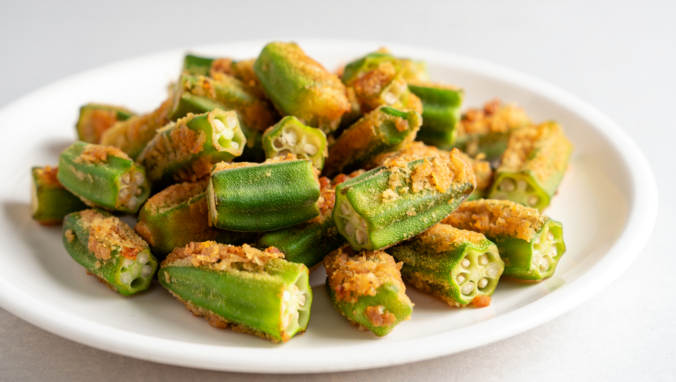 Air Fryer Crispy Okra Bites