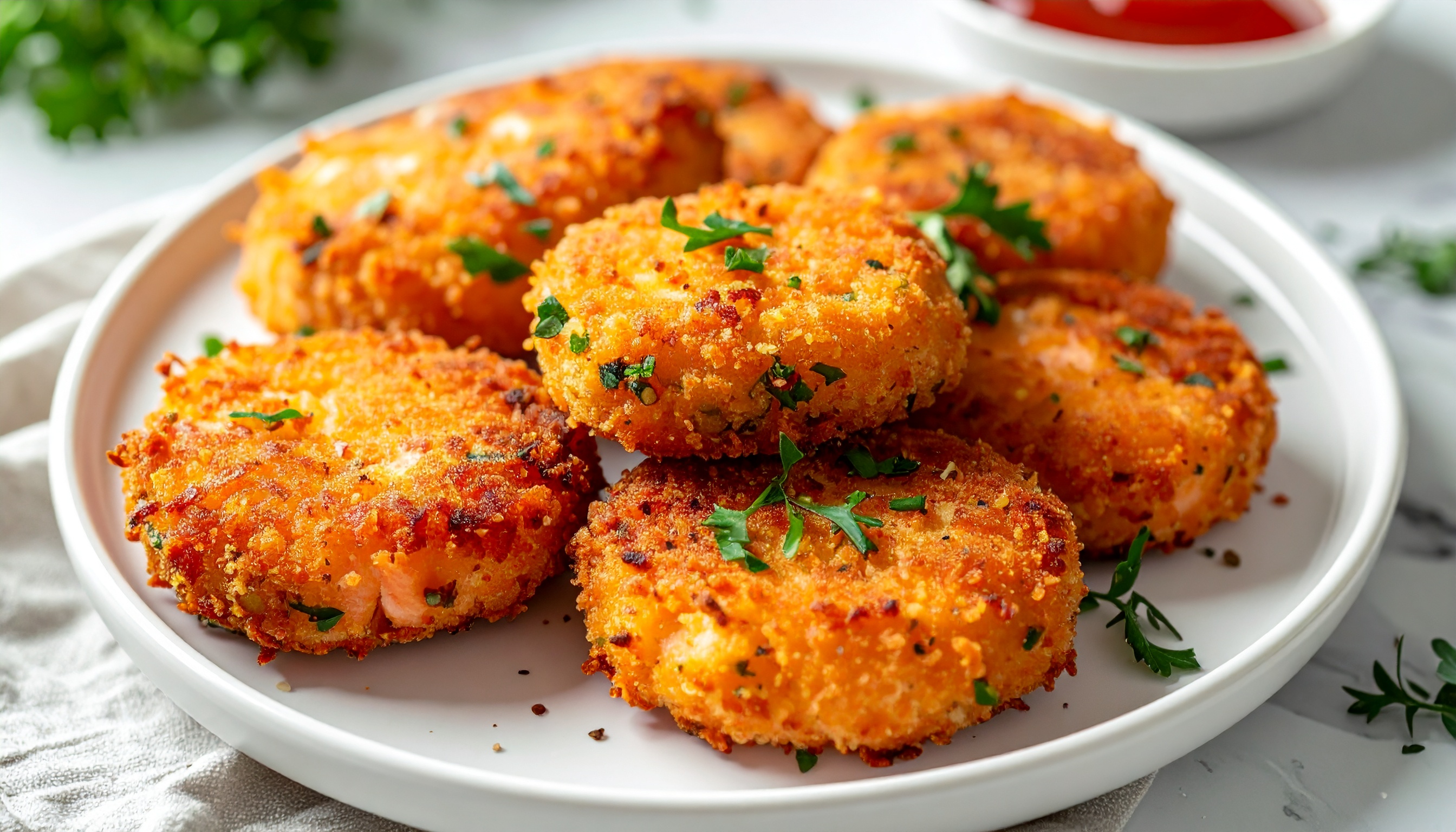 Air Fryer Crispy Salmon Croquettes