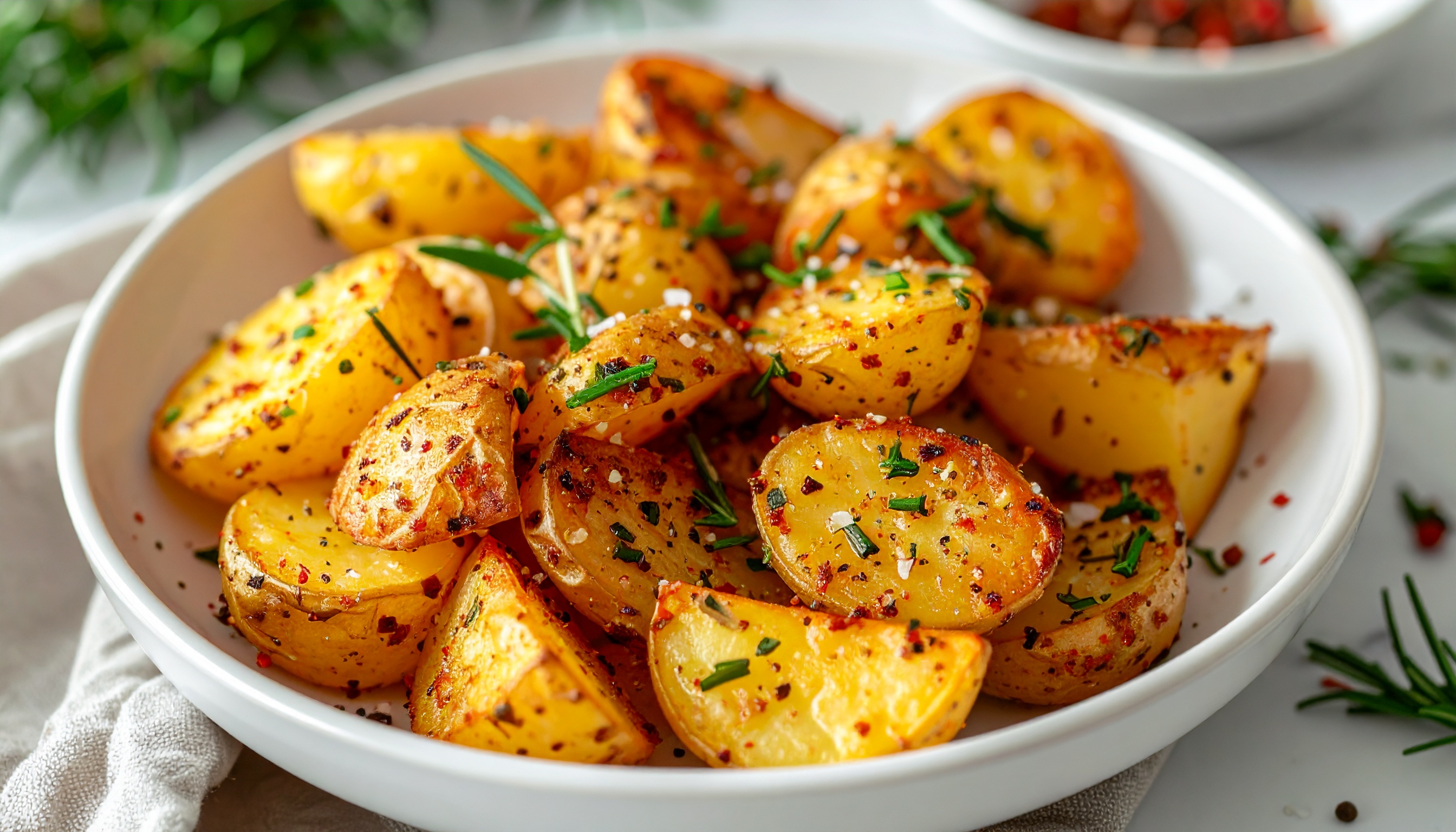 Air Fryer Crispy Seasoned Breakfast Potatoes