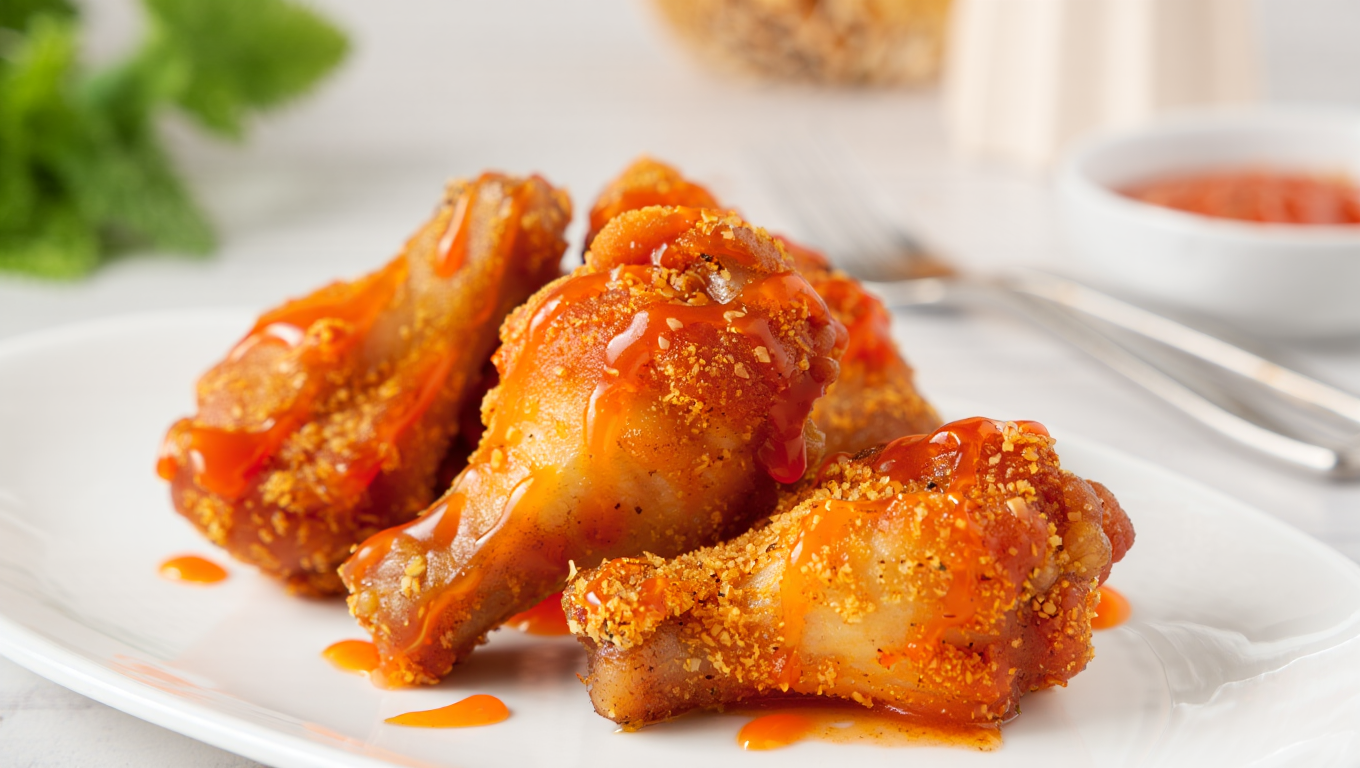 Air Fryer Crispy Sweet and Sour Chicken Wings
