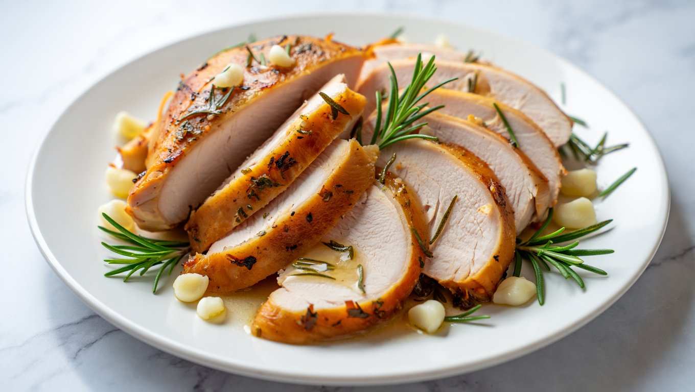 Air Fryer Garlic-Rosemary Turkey Breast