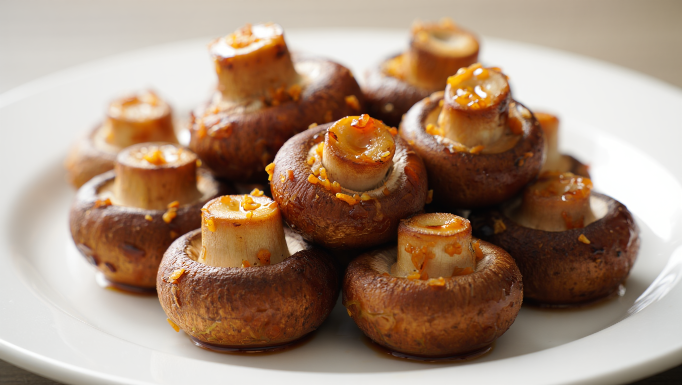 Air Fryer Garlic Soy Mushrooms