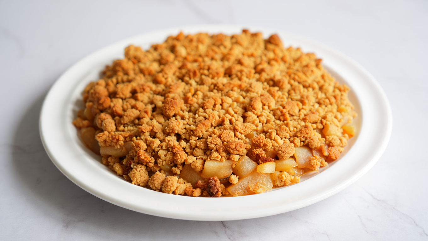 Air Fryer Golden Brown Apple Crumble
