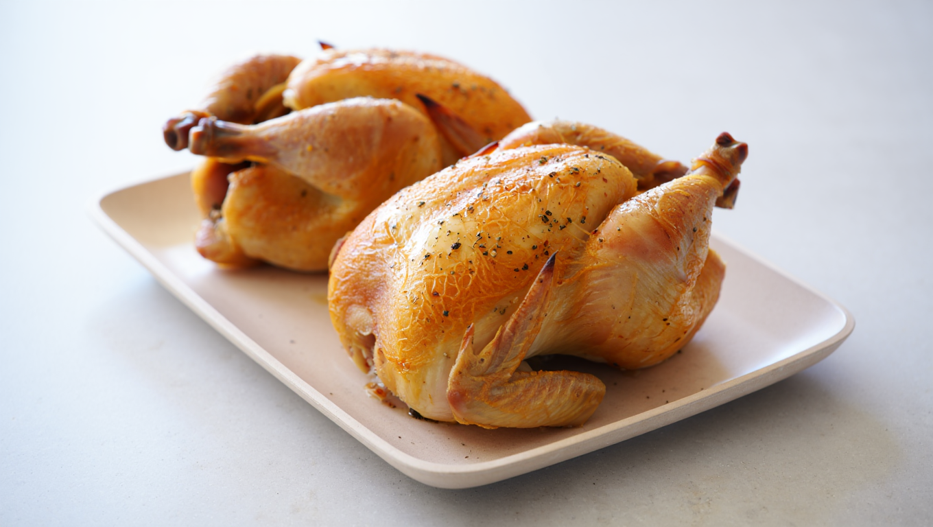 Air Fryer Greek Cornish Hen