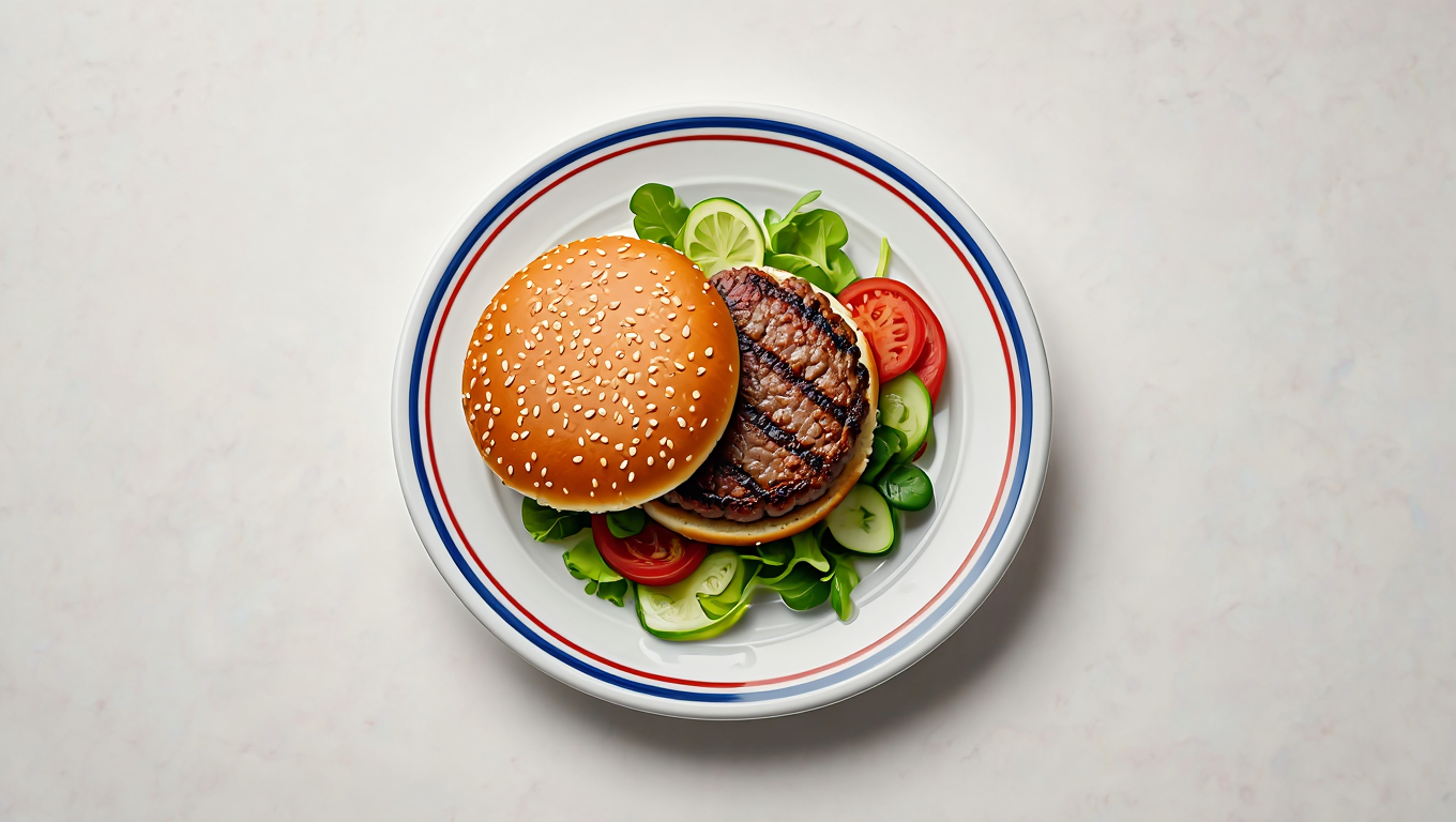 Air Fryer Ground Bison Burgers