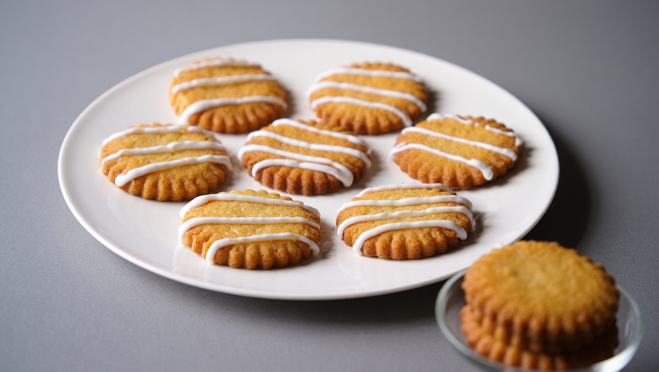 Air Fryer Lemon Iced Freezer Cookies
