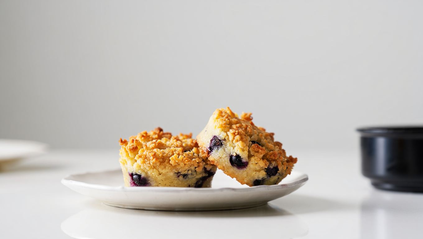 Air Fryer Mini Blueberry Crisps