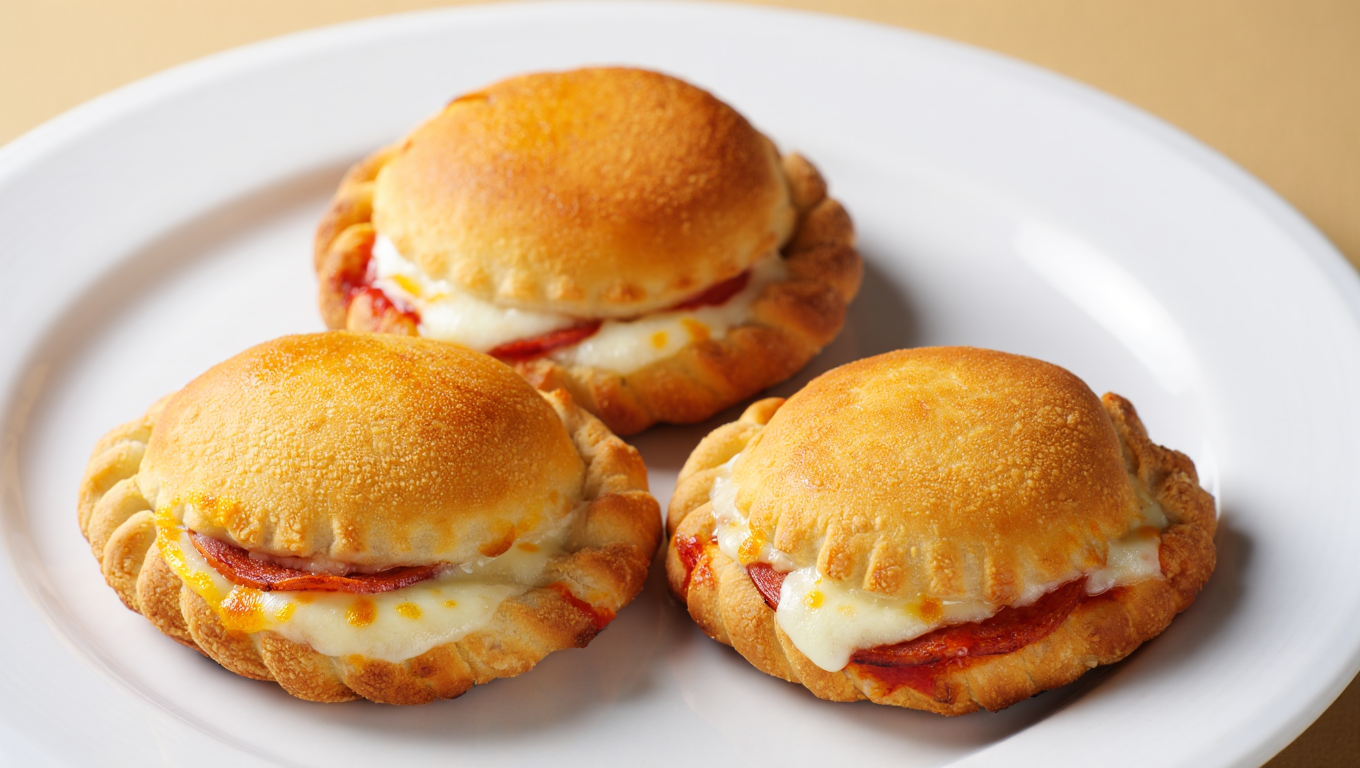 Air Fryer Mini Calzones with Mozzarella and Pepperoni
