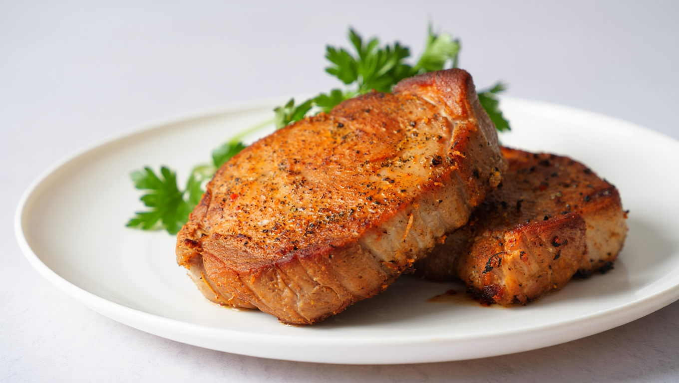 Air Fryer Ranch-Seasoned Pork Chops