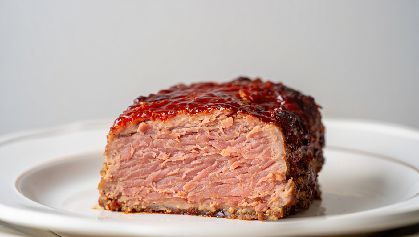 Air Fryer Savory Meatloaf with Glaze