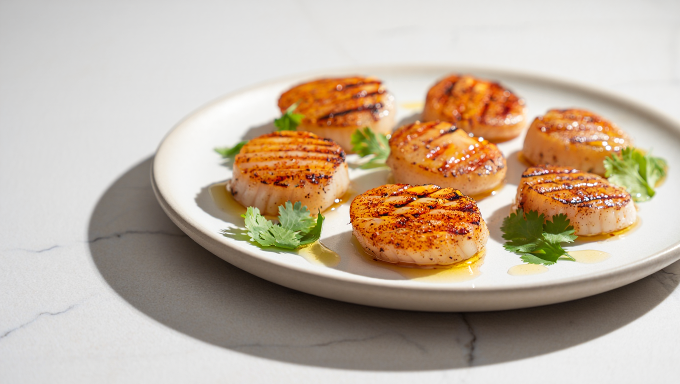 Air Fryer Smoky Spicy Bay Scallops