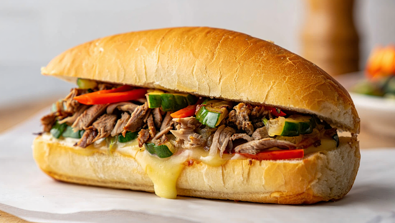Air Fryer Steak and Cheese Hoagie Melts