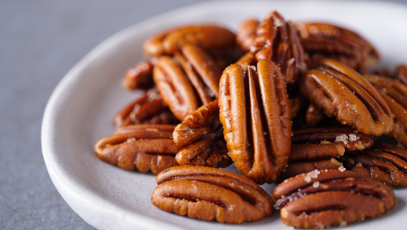Air Fryer Sweet Sugared Pecans