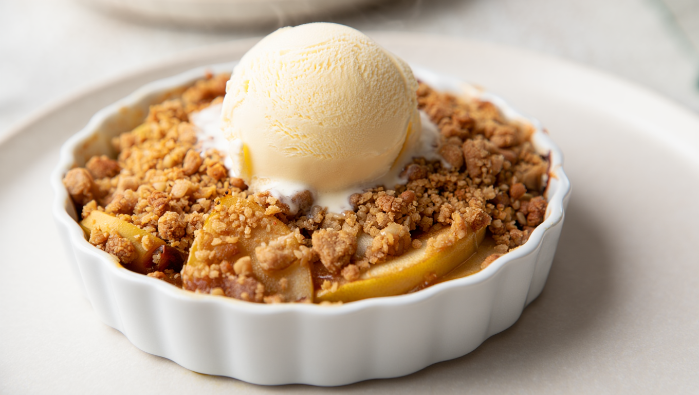 Air Fryer Warm Apple Crisp