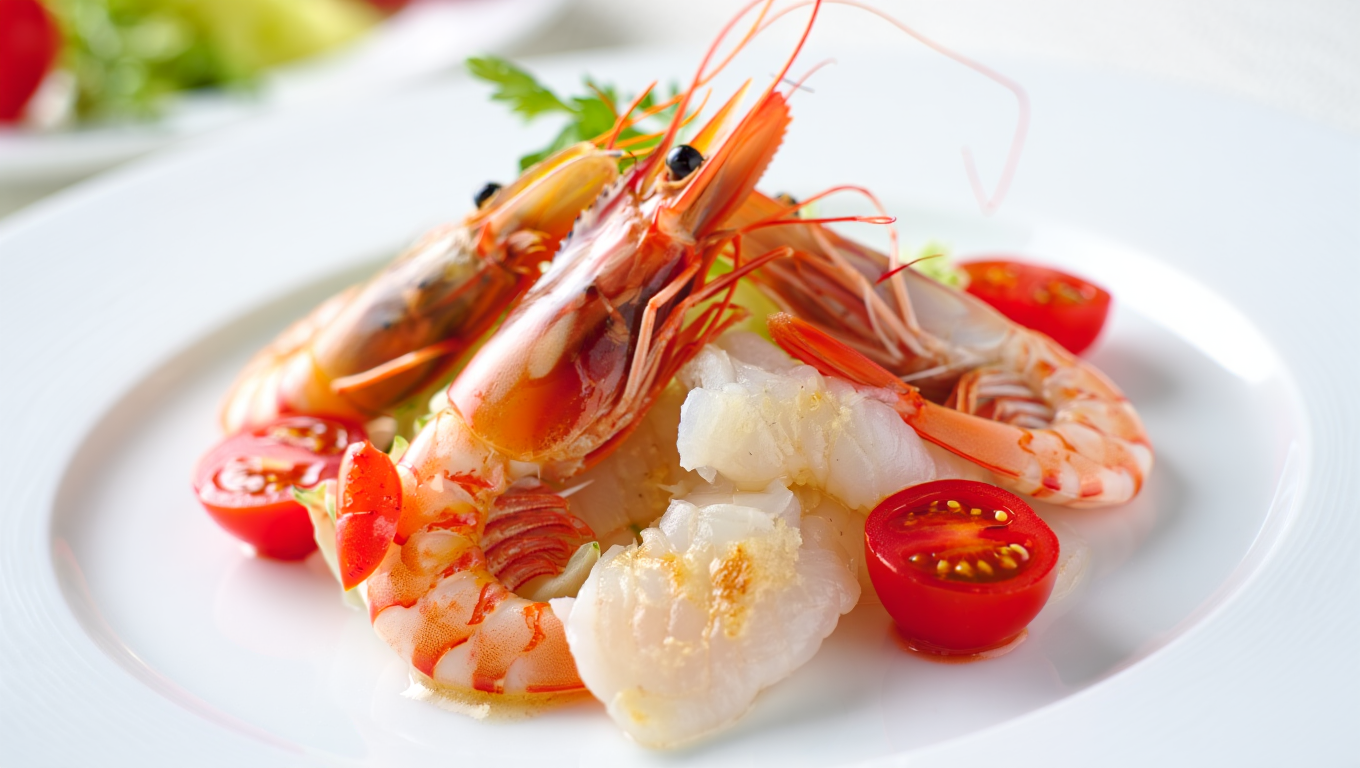 Alaskan Cod and Shrimp with Fresh Tomatoes