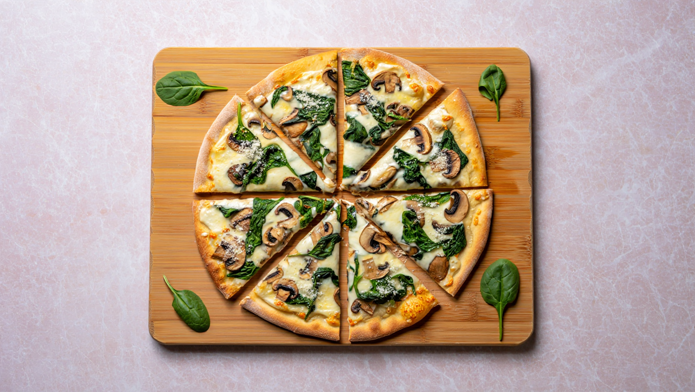Allie's Veggie Mushroom Pizza