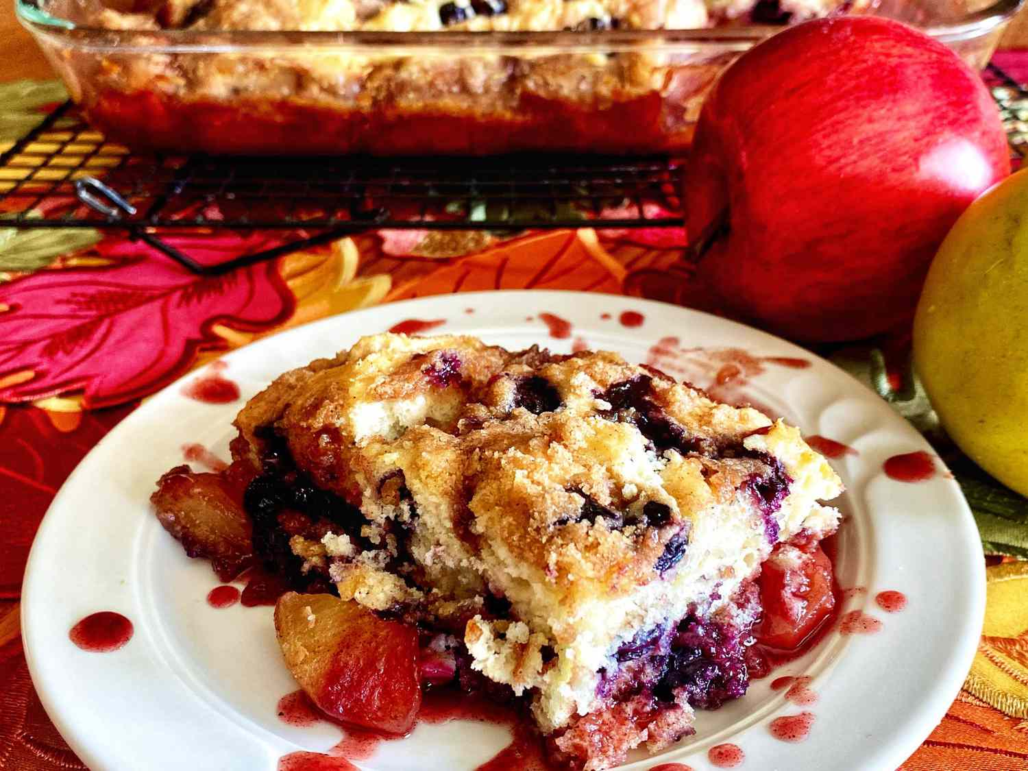 Apple and Blueberry Buckle