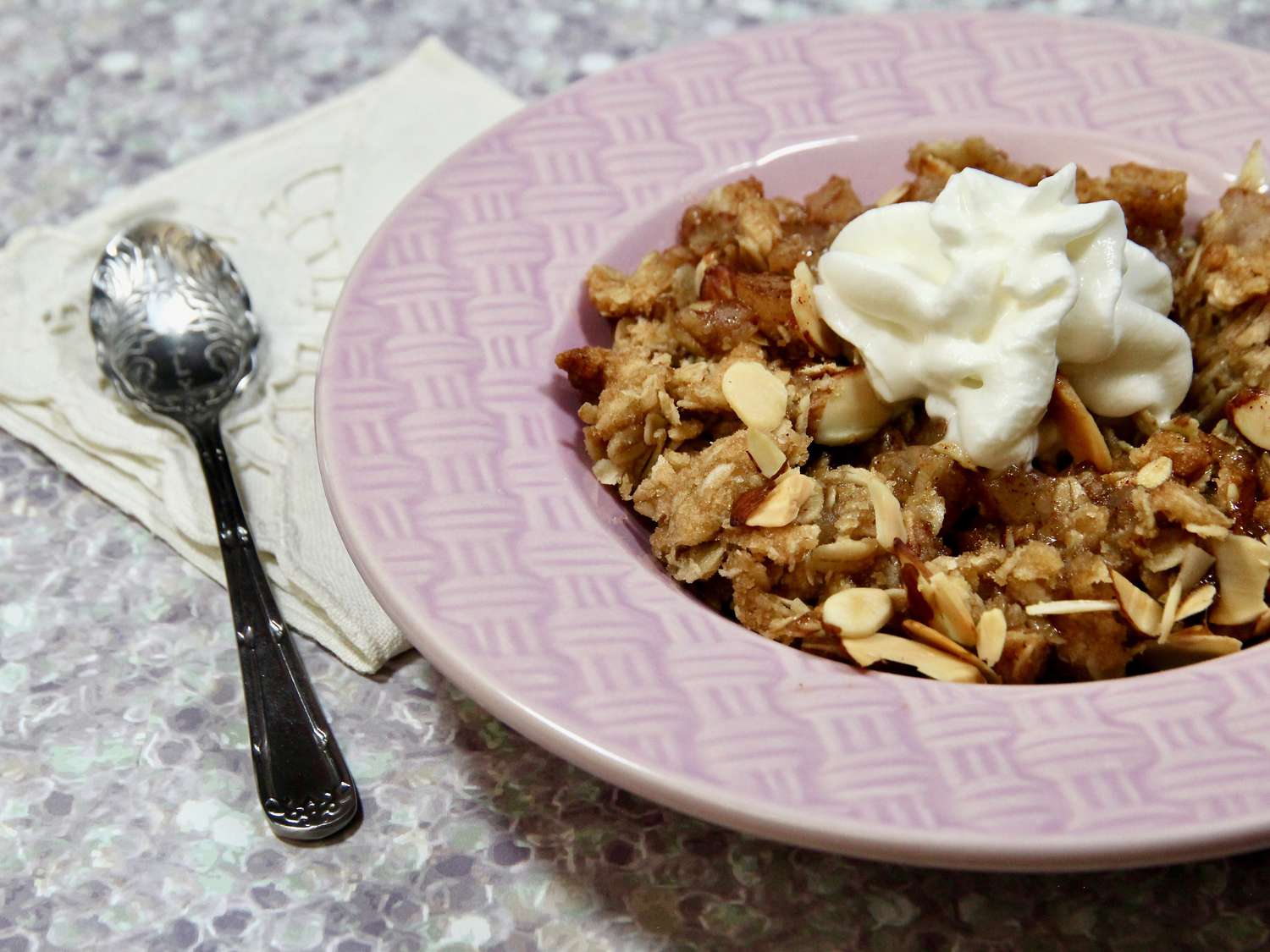 Apple and Pear Crumble with Oat-Almond Topping