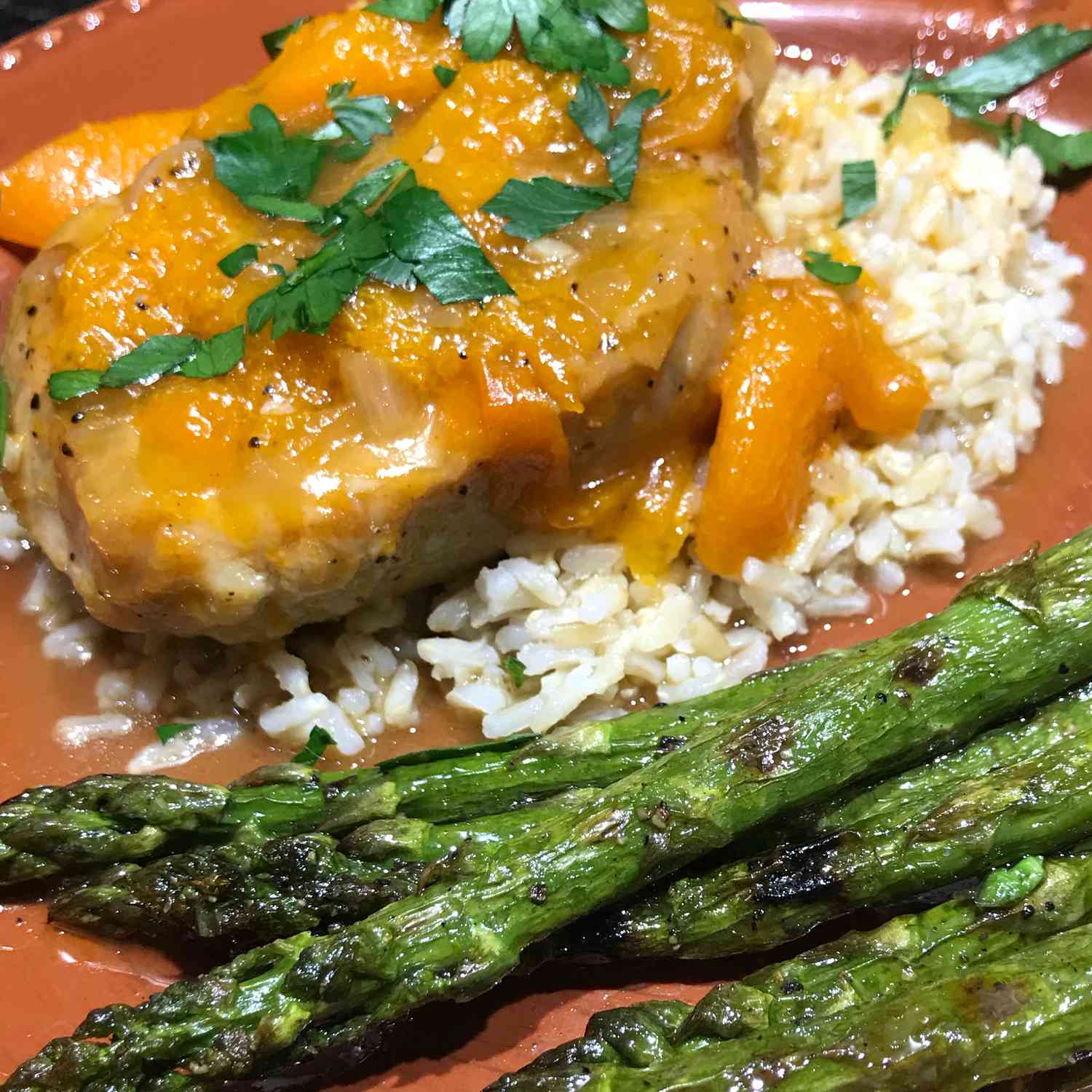 Apricot Glazed Pork Chops