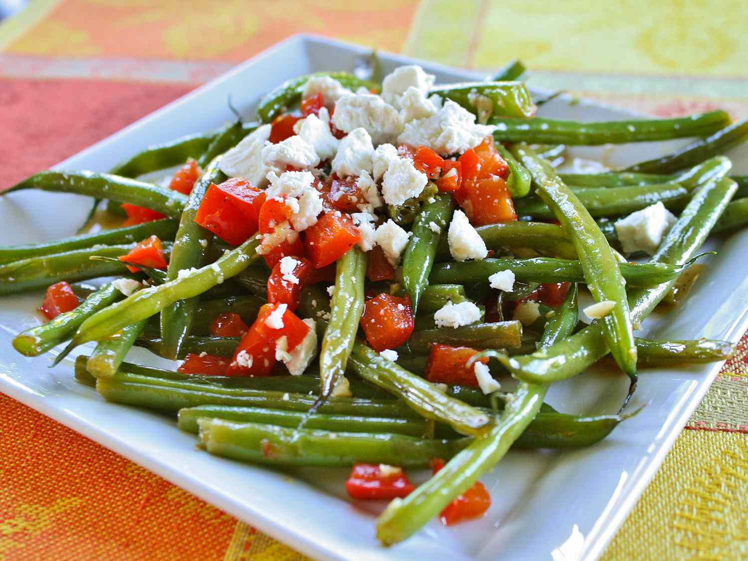 Arica's Green Beans with Tangy Feta