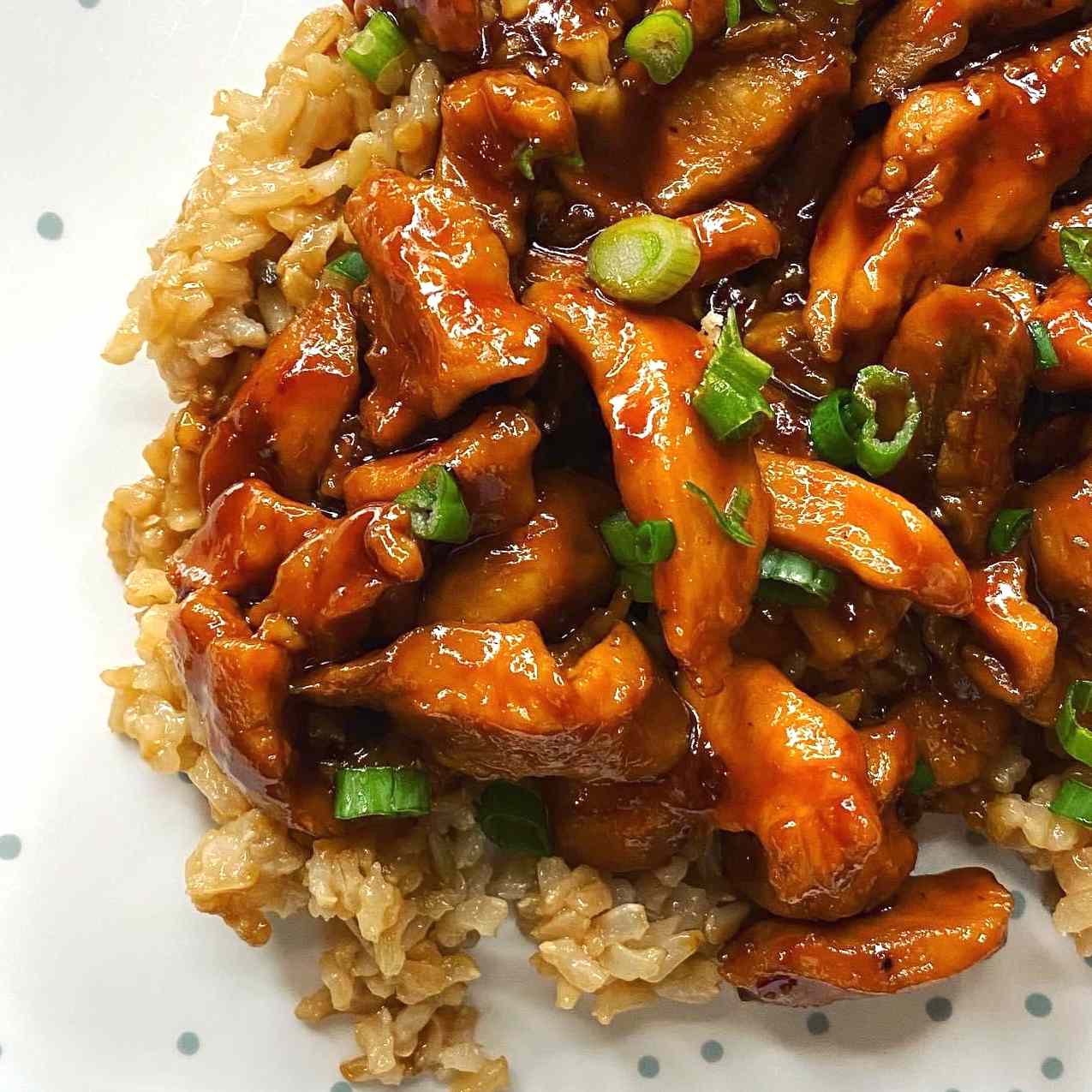 Asian Orange Chicken and Rice