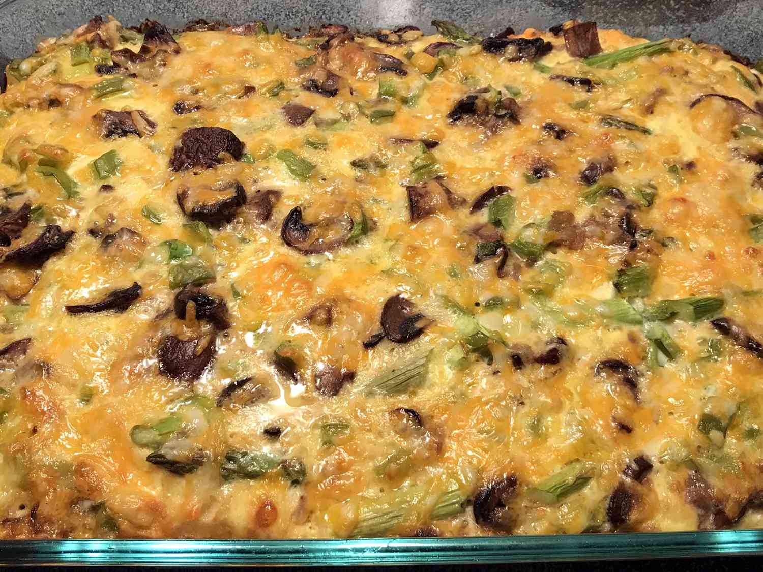 Asparagus Mushroom Breakfast Strata