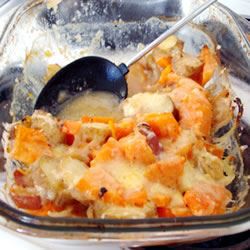 Autumn Squash and Apple Au Gratin