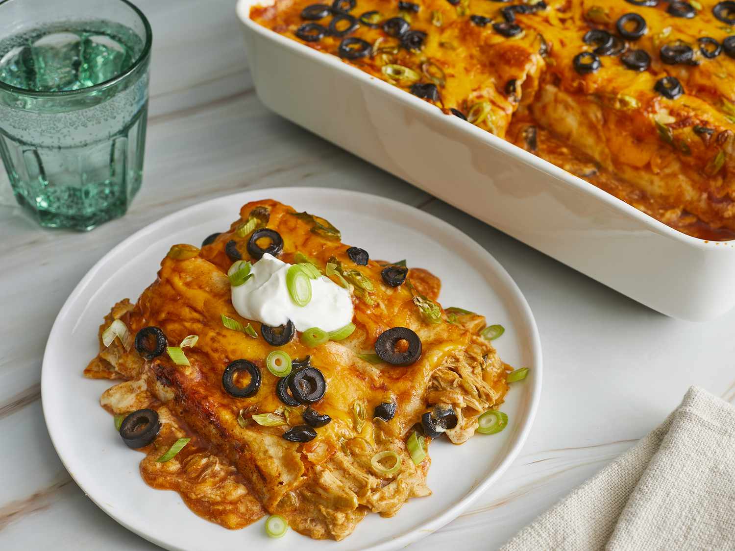 Awesome Creamy Chicken Enchiladas