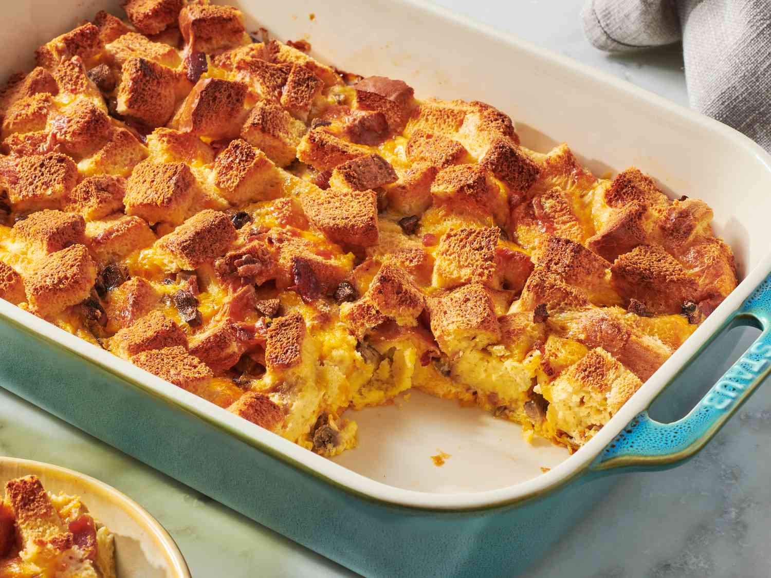 Bacon and Cheese Strata