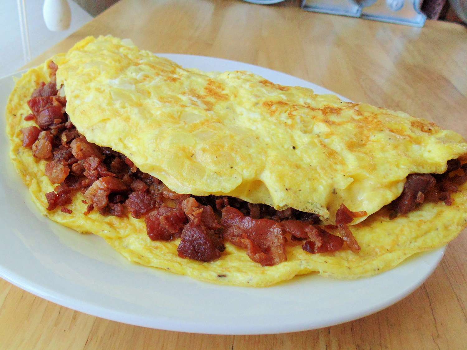 Bacon and Onion Omelet