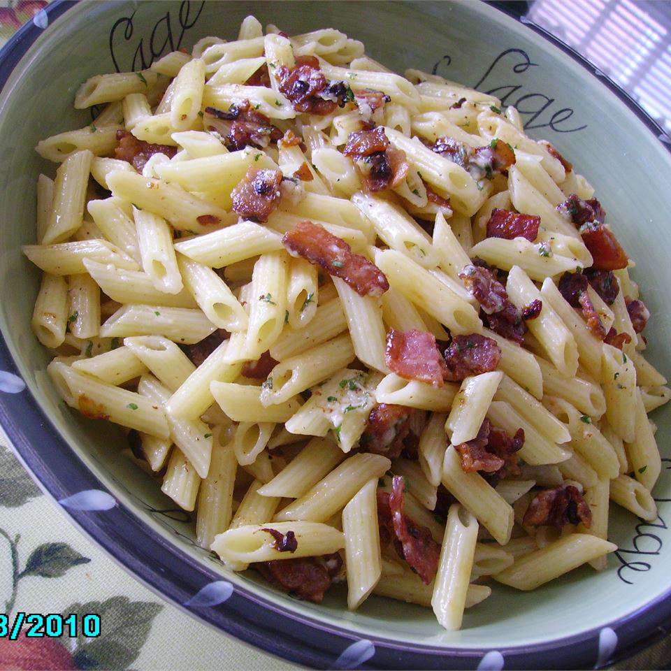 Bacon and Parmesan Penne