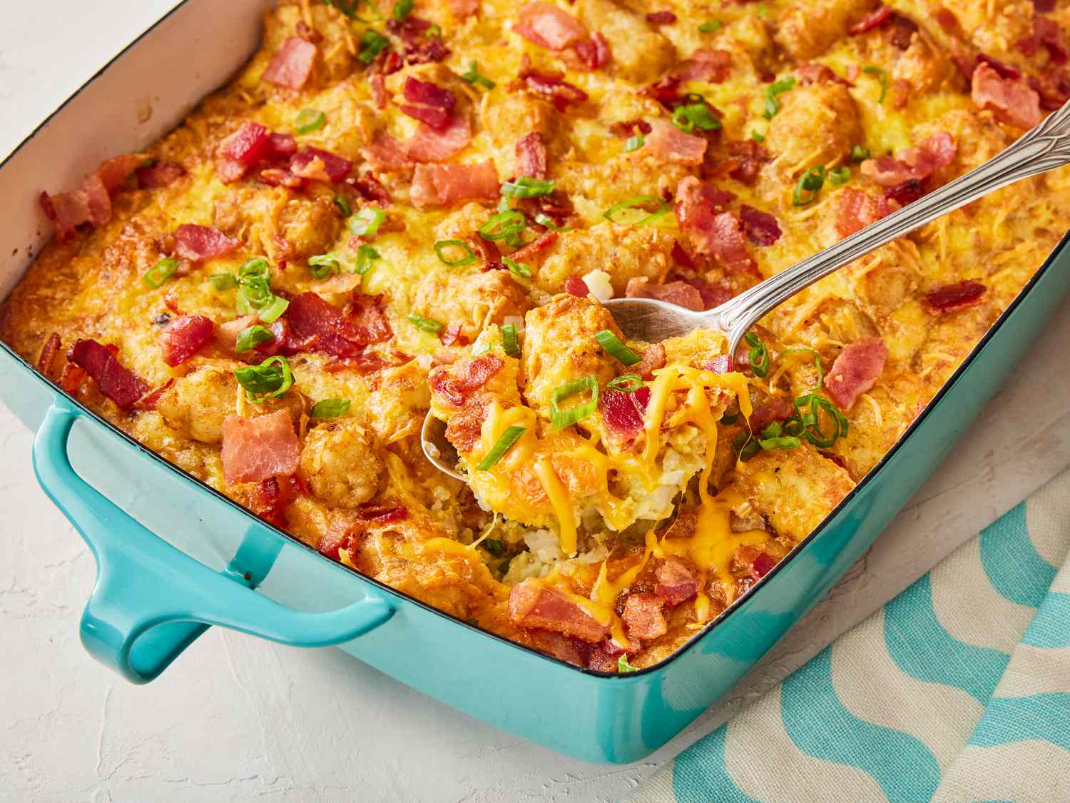 Bacon and Tater Tot Breakfast Casserole