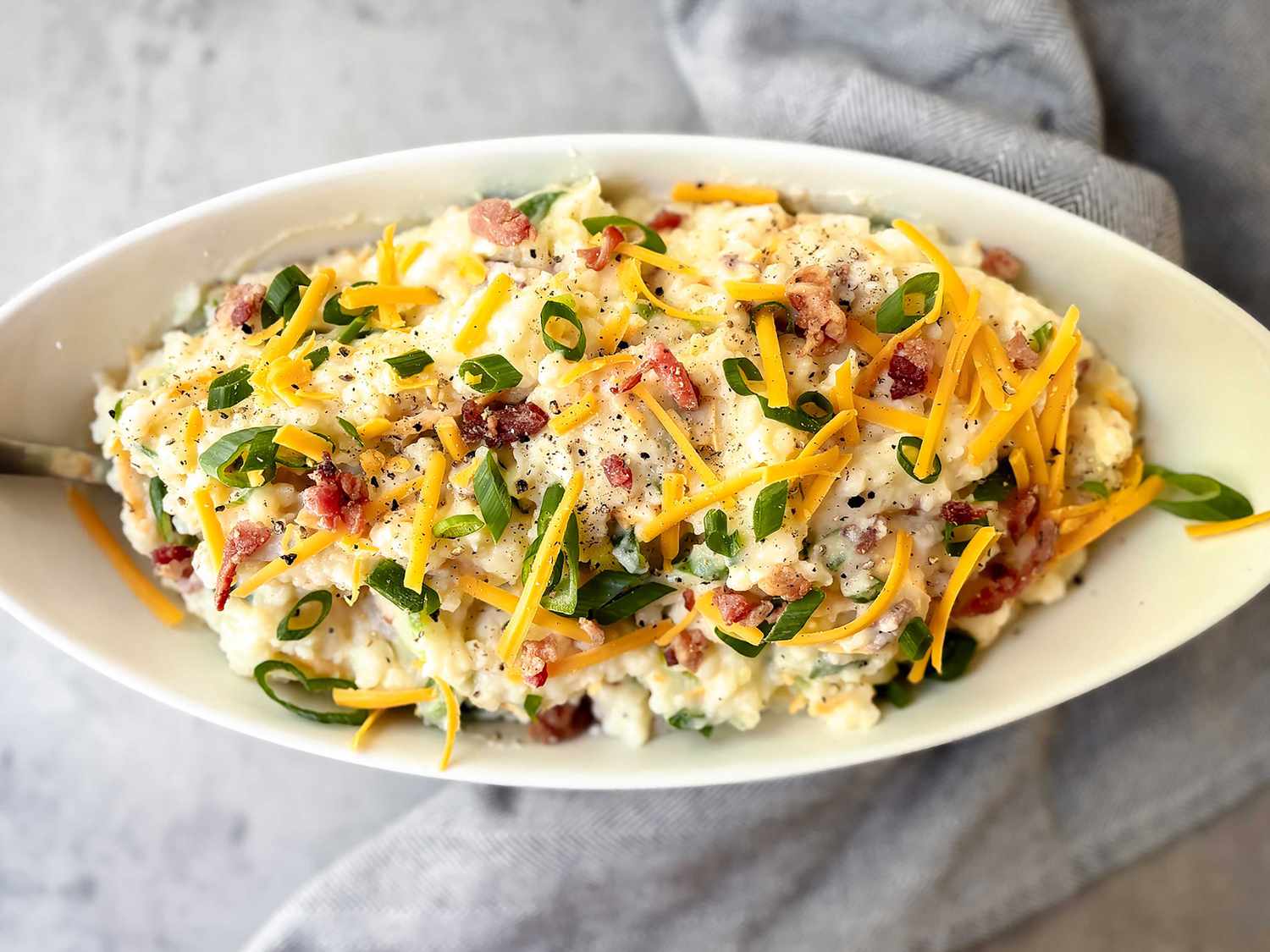 Bacon Cheddar Mashed Potatoes