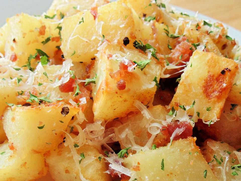Bacon Cheese Roasted Potatoes