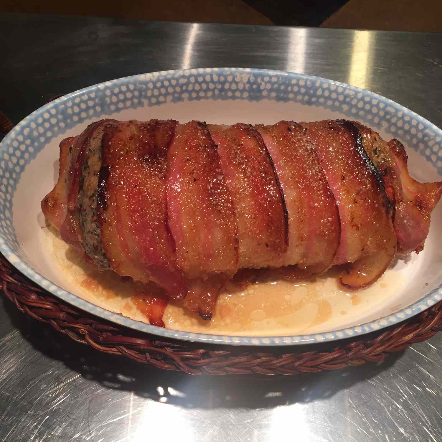 Bacon-Glazed Pork Loin