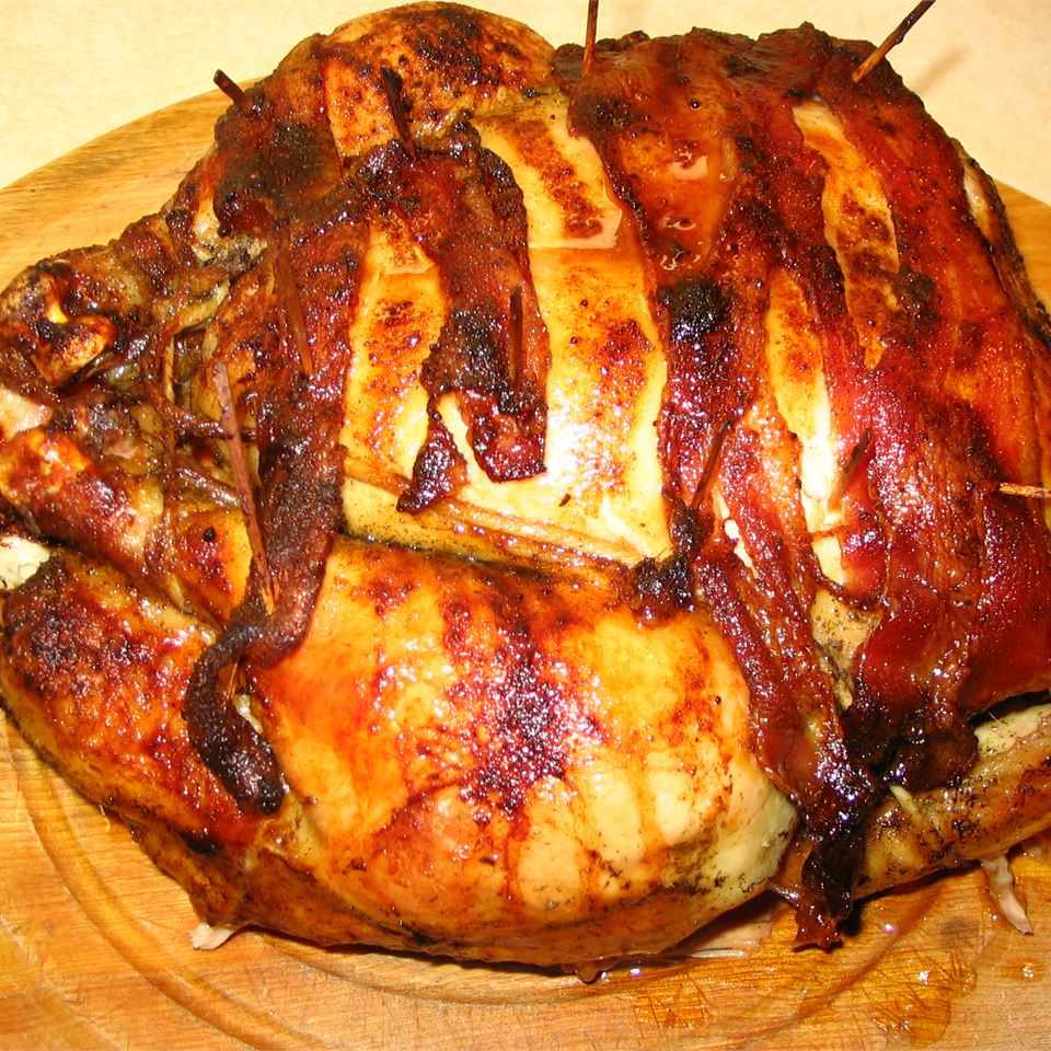 Bacon-Infused Roasted Chicken