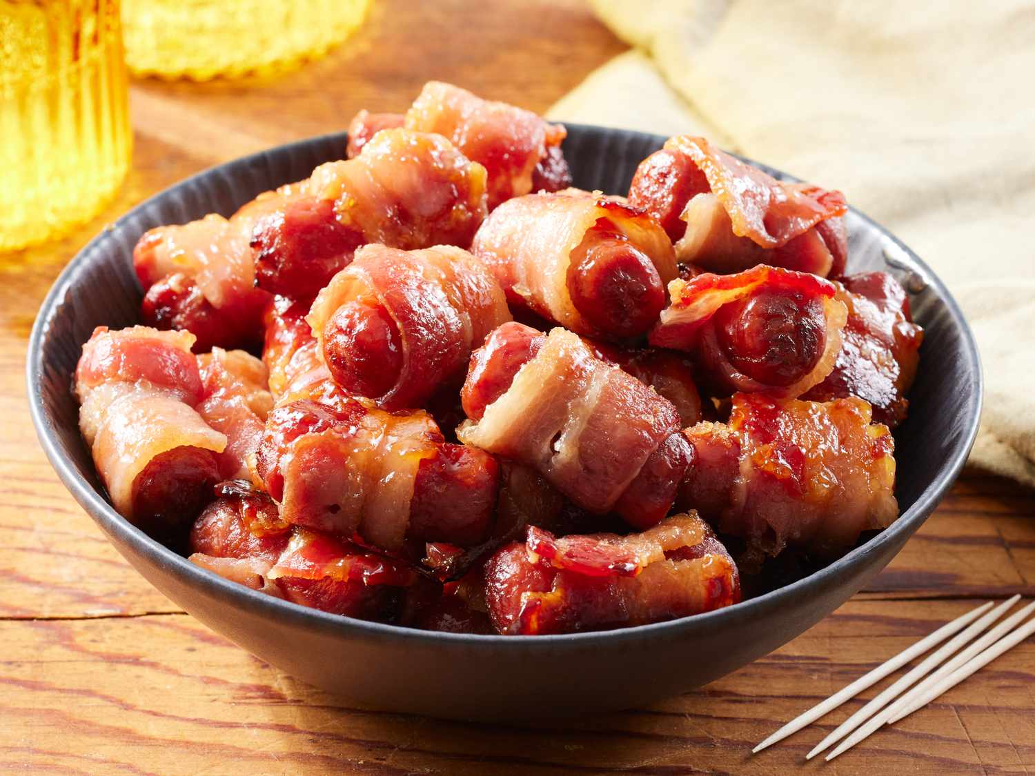 Bacon-Wrapped Brown Sugar Smokies
