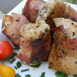 Bacon-Wrapped Halibut Bites