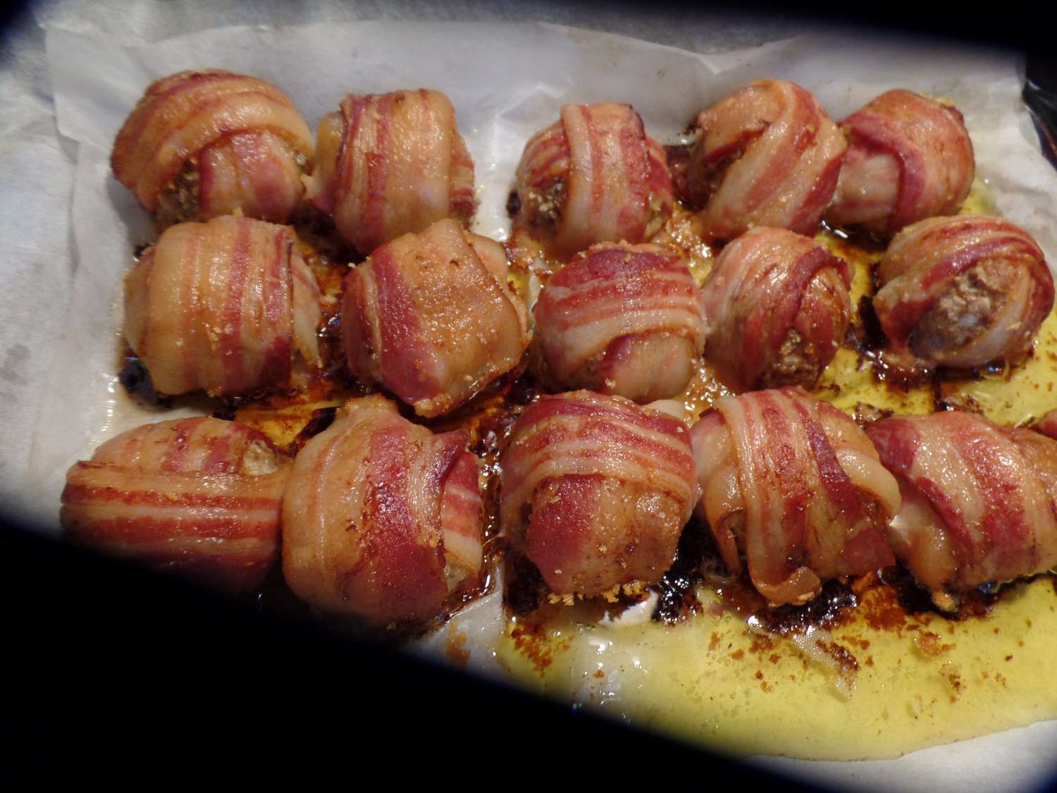 Bacon-Wrapped Italian Meatballs