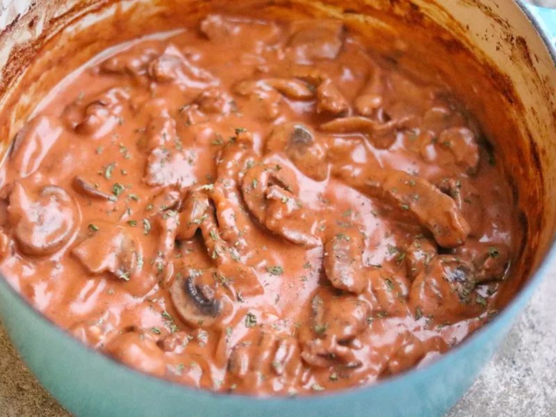 Baked Beef Stroganoff