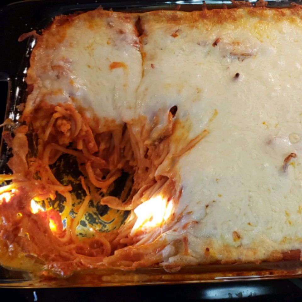 Baked Creamy Spaghetti