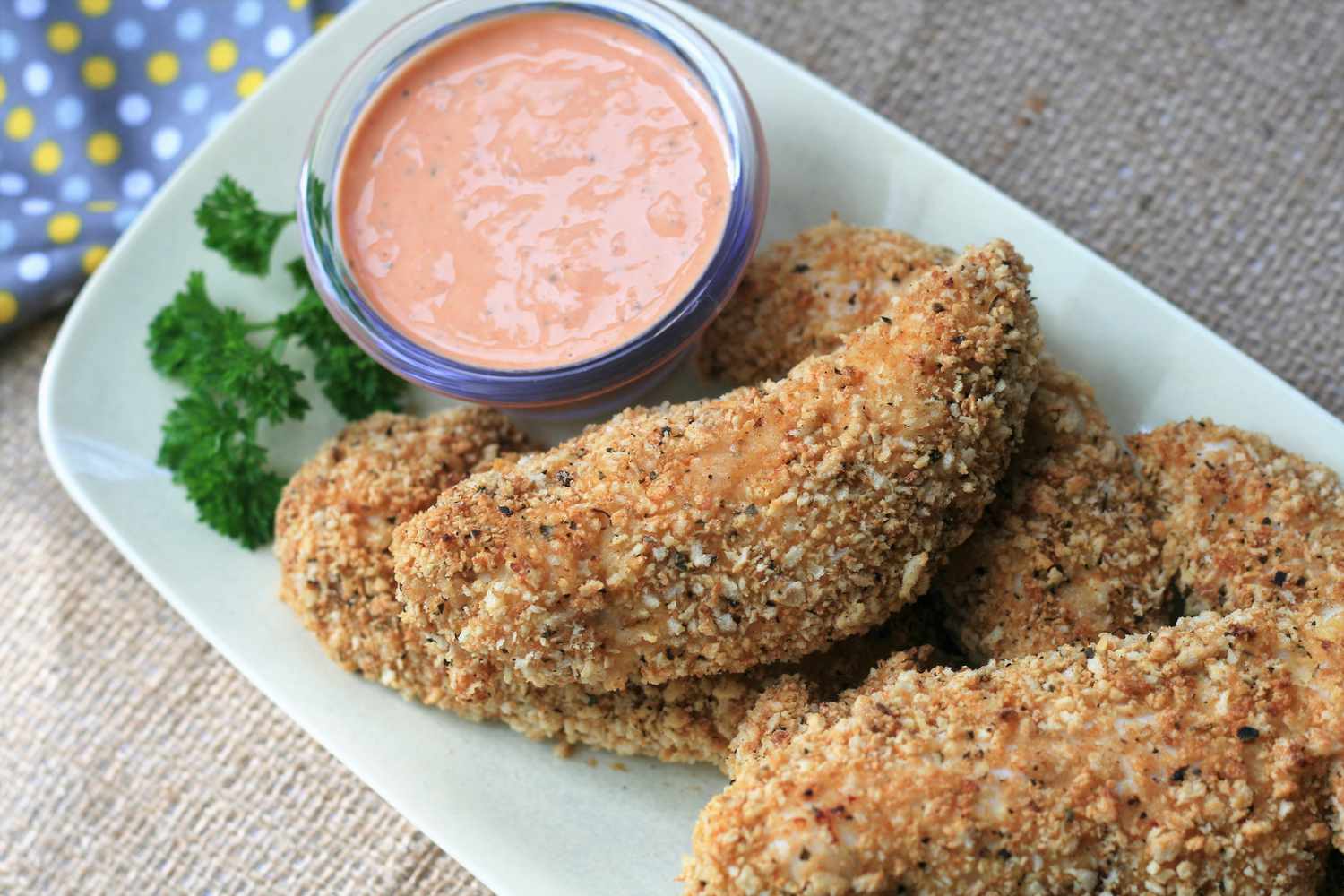 Baked Crispy Panko Chicken Tenders