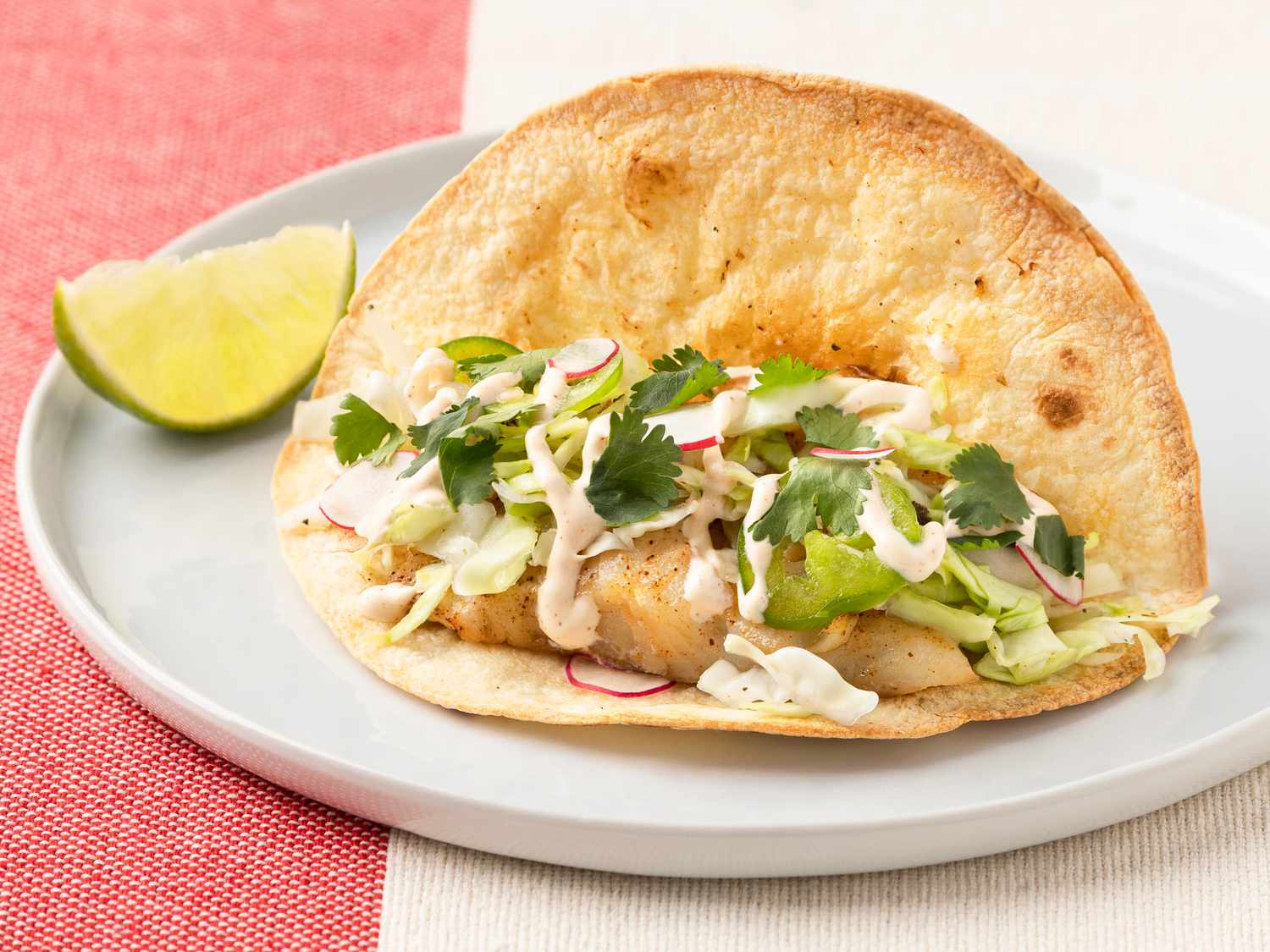 Baked Fish Tacos with Cabbage Slaw