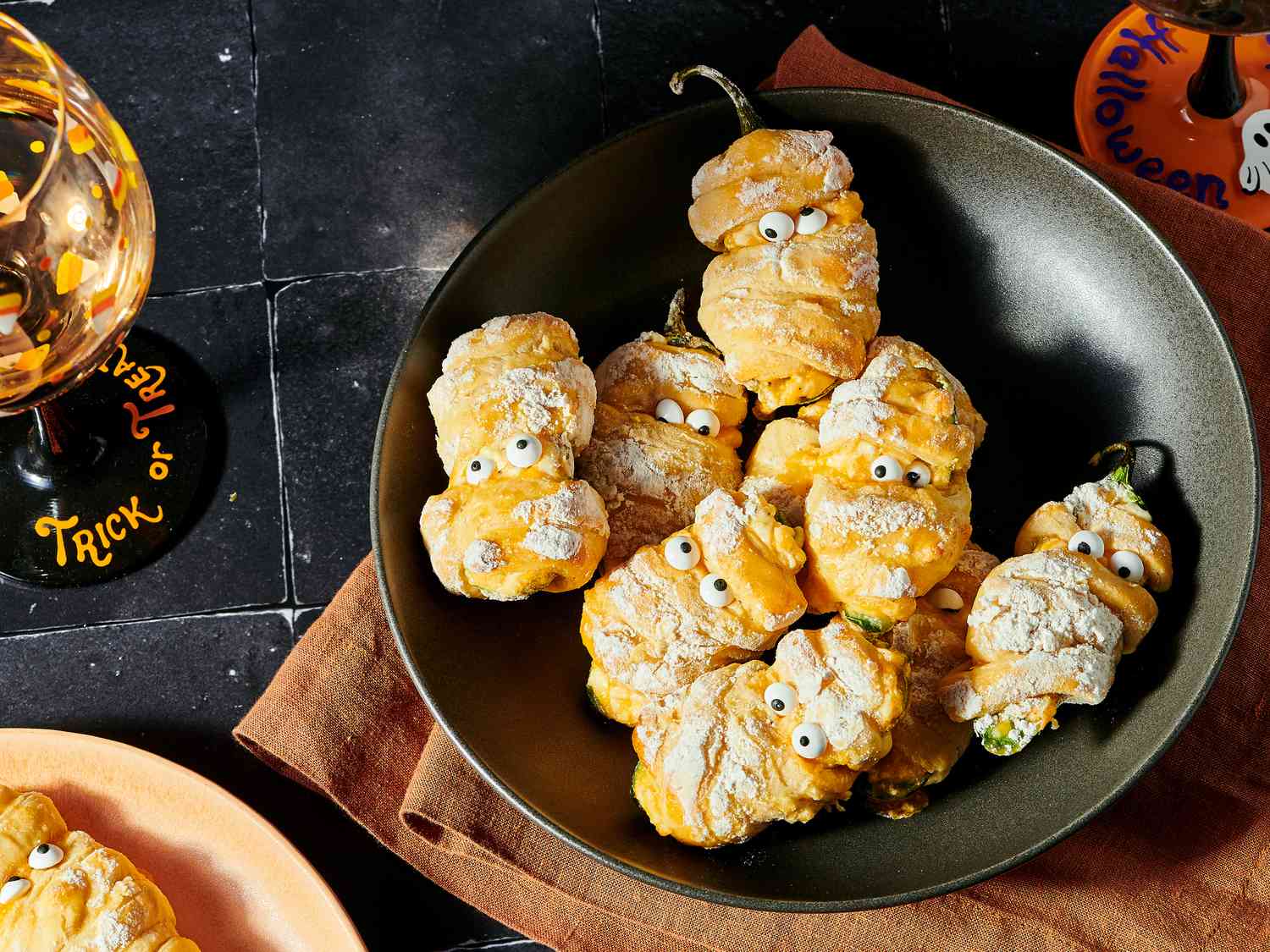 Baked Jalapeno Mummy Poppers