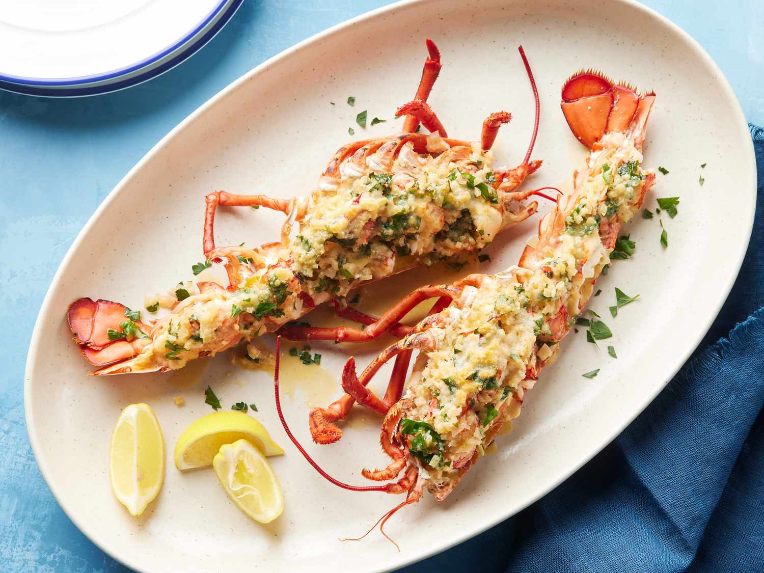 Baked Lobster with Parmesan